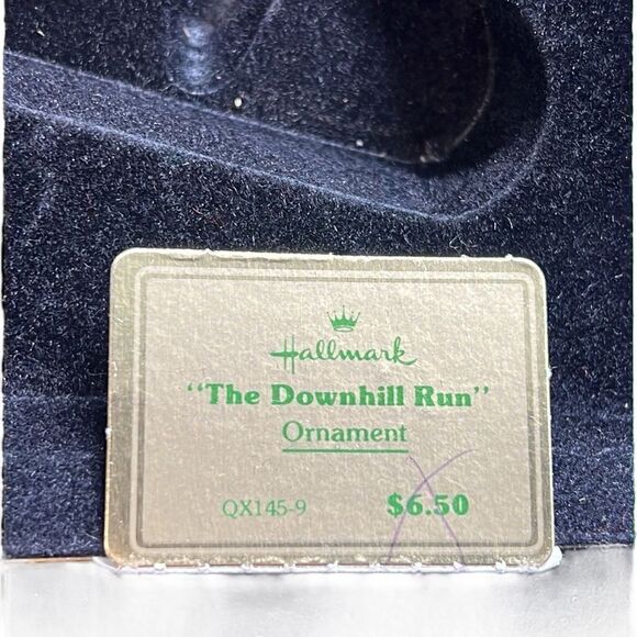 Vintage Hallmark Christmas Ornament 1979 The Downhill Run Squirrel Rabbit Sled - Picture 8 of 12